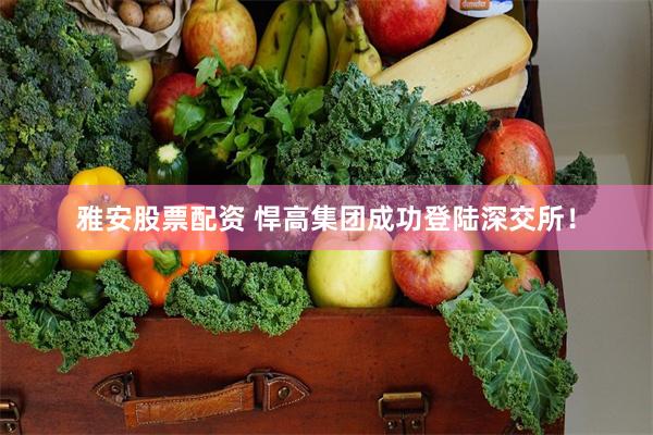 雅安股票配资 悍高集团成功登陆深交所！