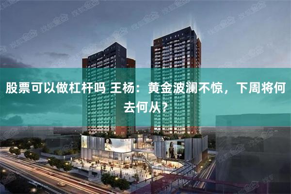 股票可以做杠杆吗 王杨：黄金波澜不惊，下周将何去何从？