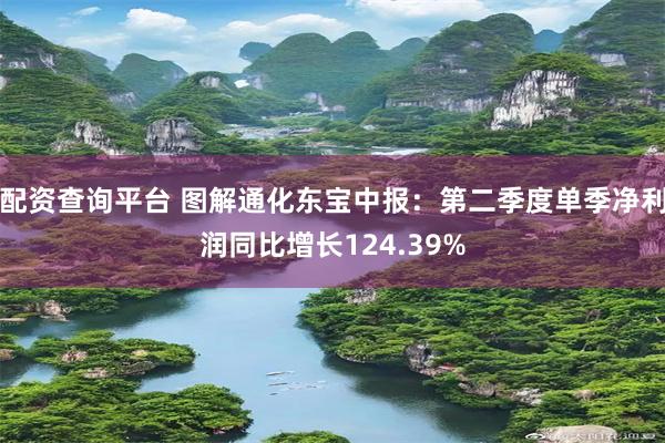 配资查询平台 图解通化东宝中报：第二季度单季净利润同比增长124.39%