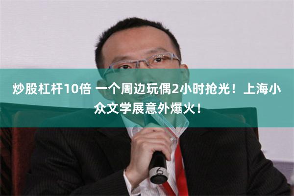 炒股杠杆10倍 一个周边玩偶2小时抢光！上海小众文学展意外爆火！