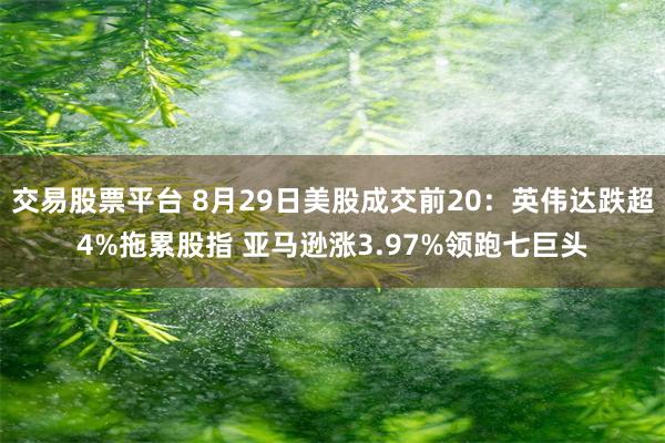 交易股票平台 8月29日美股成交前20：英伟达跌超4%拖累股指 亚马逊涨3.97%领跑七巨头