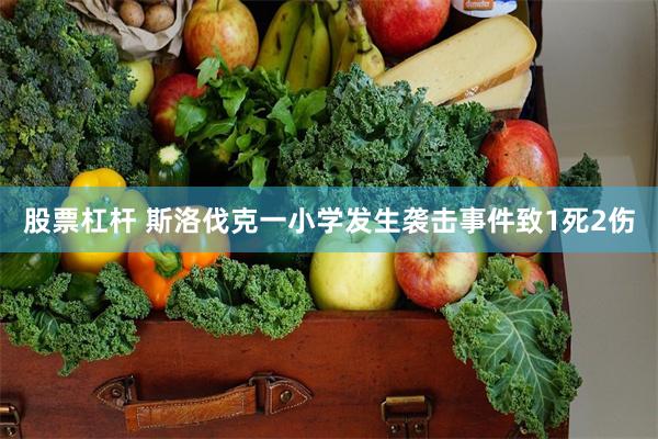 股票杠杆 斯洛伐克一小学发生袭击事件致1死2伤